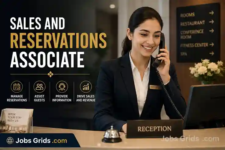 Sales and Reservations Associate assisting a guest with reservations